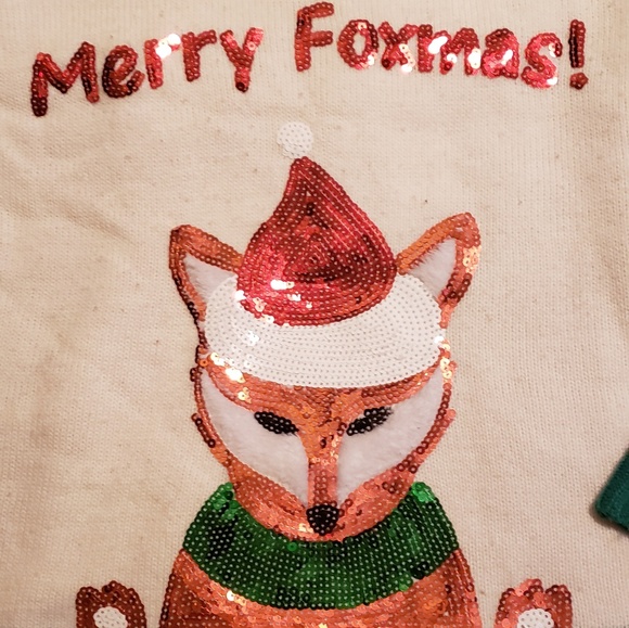 Foxy Sequined X-Mas Sweater - Picture 2 of 4